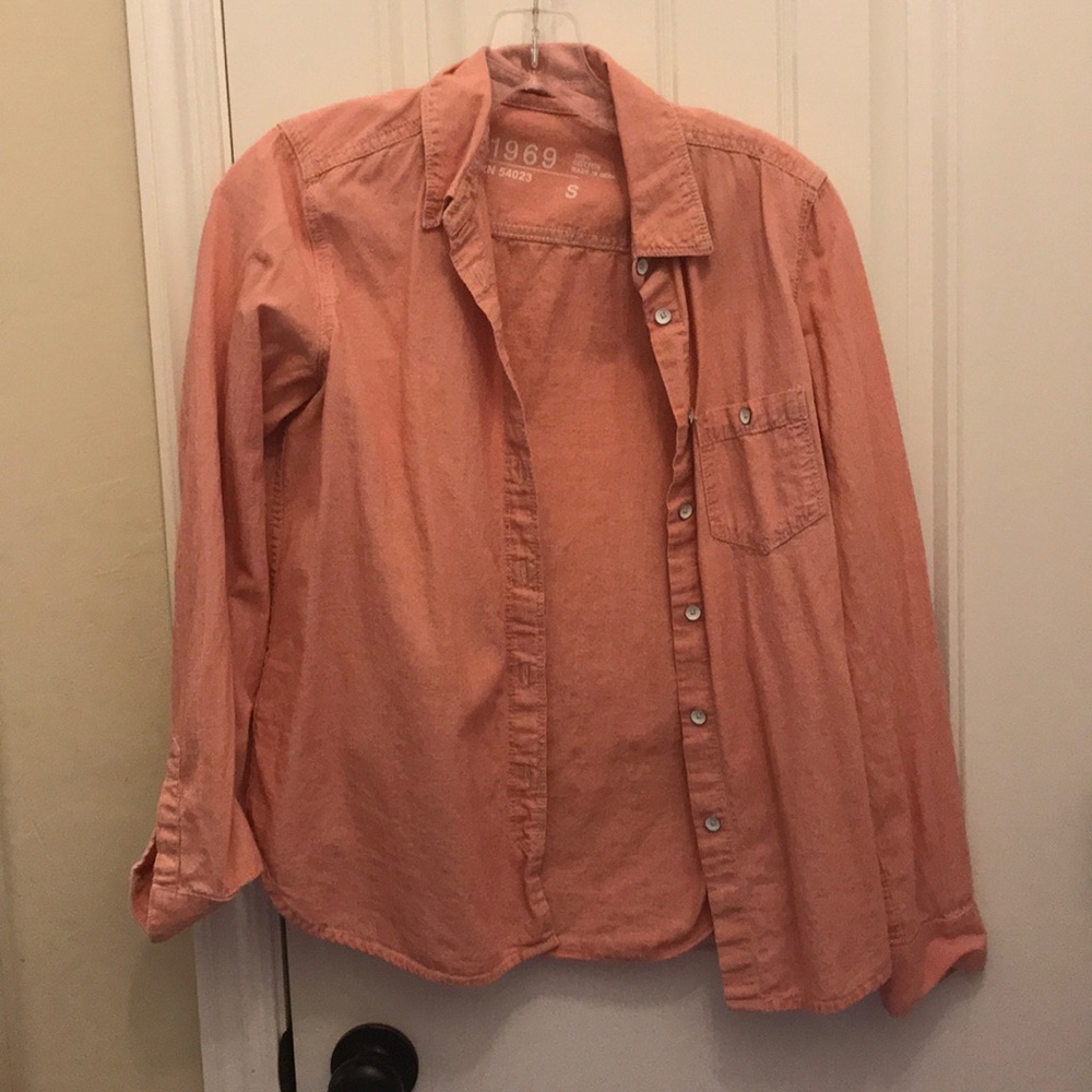 ❗️price drop GAP pink/salmon button down